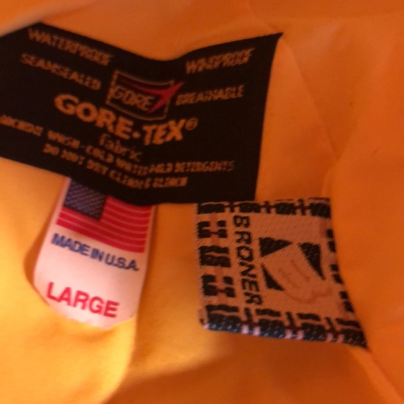 NWT Broner rain hat/yellow Gore-Tex Headwear/Large adult/elastic chin strap - Picture 9 of 12